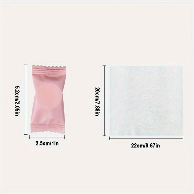 100 Disposable Compressed Face Towels, Portable Travel Non-Woven Face Towels, Outdoor Disposable Face Towel Candy Towels