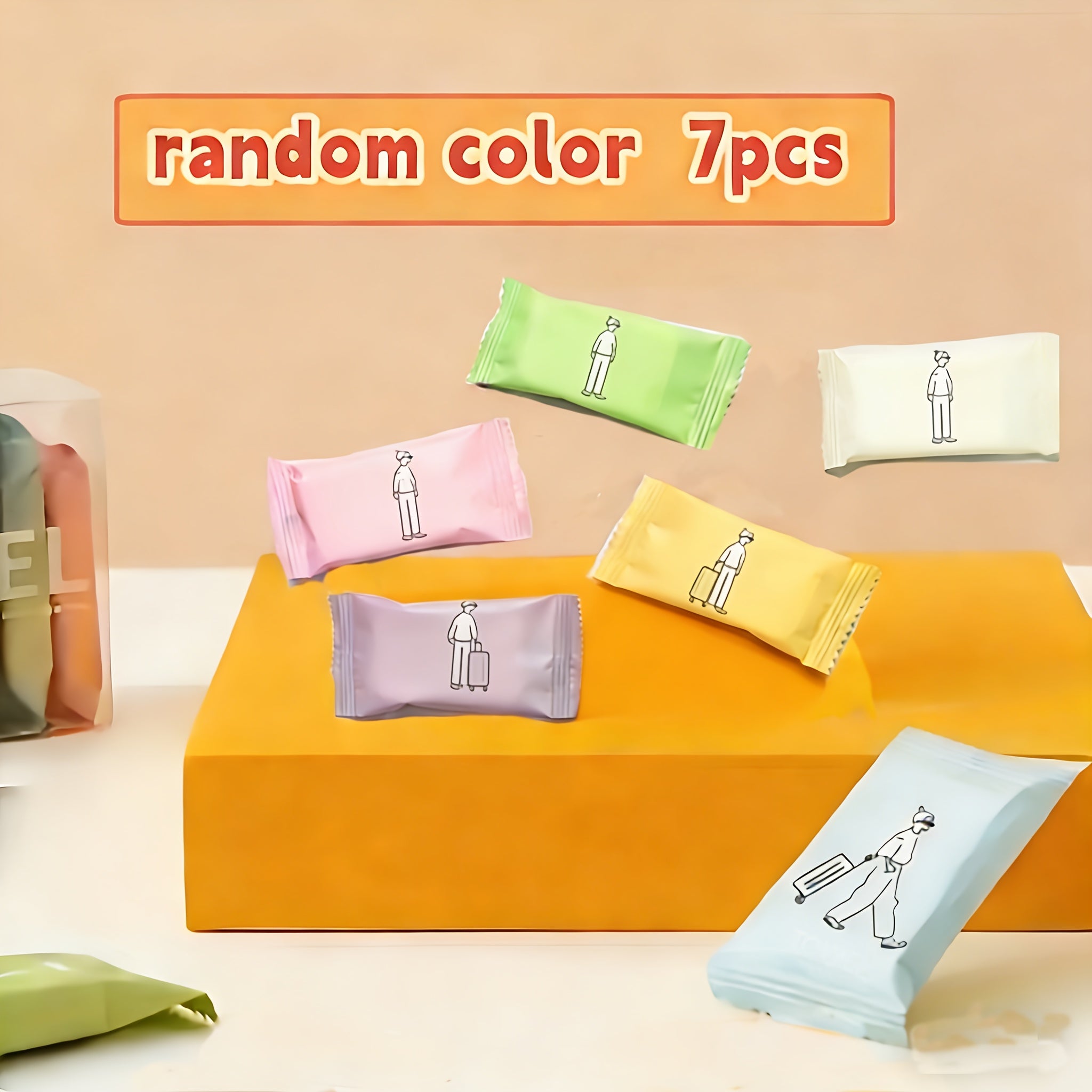 Multicolor Compressed Disposable Towel - Portable Thickened Travel Towel, Multi-Purpose, Dry And Wet Use, Suitable for Travel, Camping And Outdoor Activities, Convenient to Carry, Easy to Use, Random Packaging Color